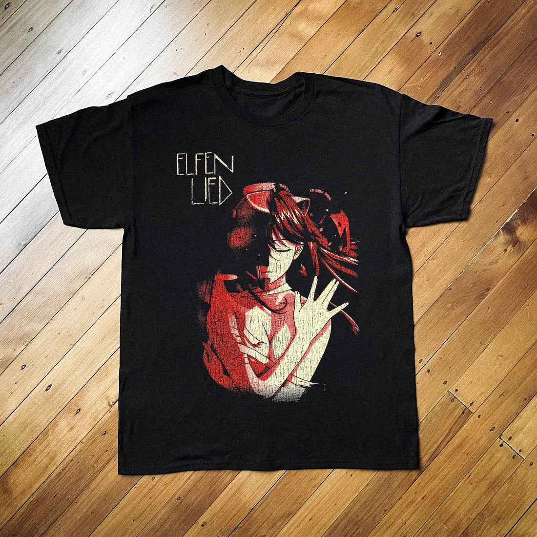 Vintage 02 Elfen Lied Anime Manga T-Shirt S-5XL