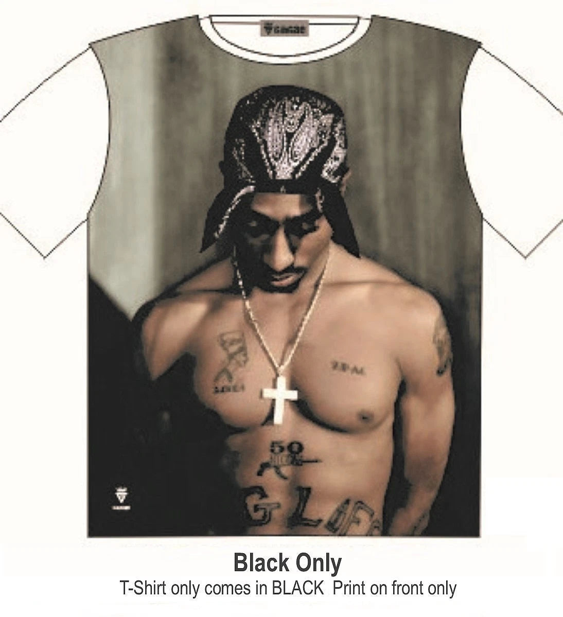 Tupac The Legend 2Pac T-Shirt Attitude Street Fashion Mens Ladies