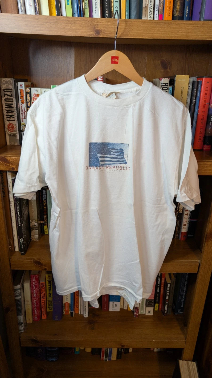Banana Republic T Shirt Mens Large Heritage Flag Star Stripe Vintage