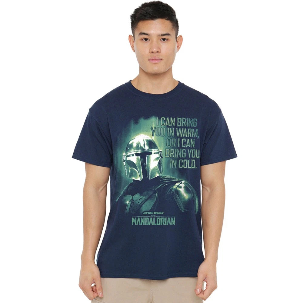 The Mandalorian Bring You In Cold Quote Unisex T-Shirt S-5XL, Navy