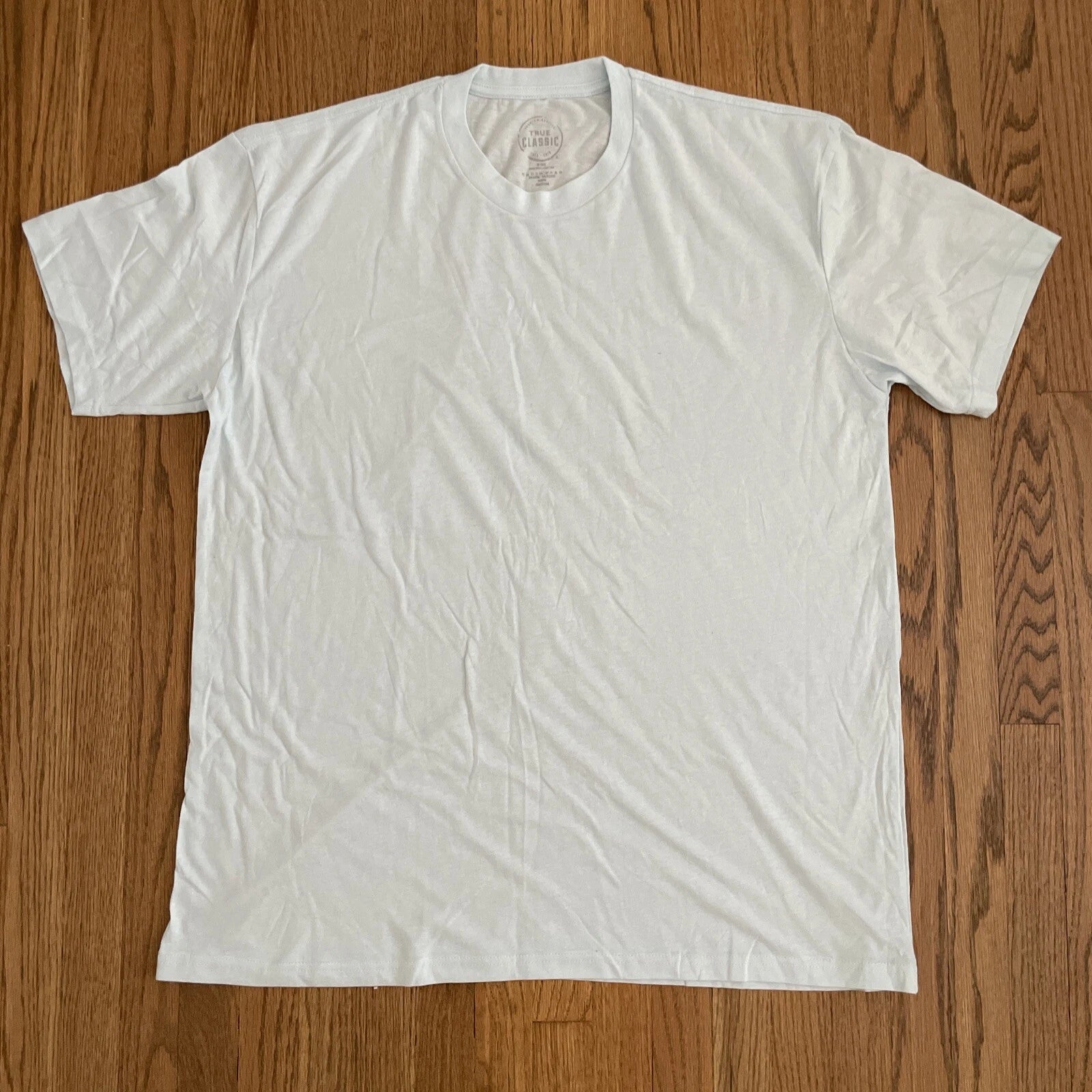 True Classic Premium Crew Neck Tee T Shirt LIGHT BLUE Men's XXL 2XL