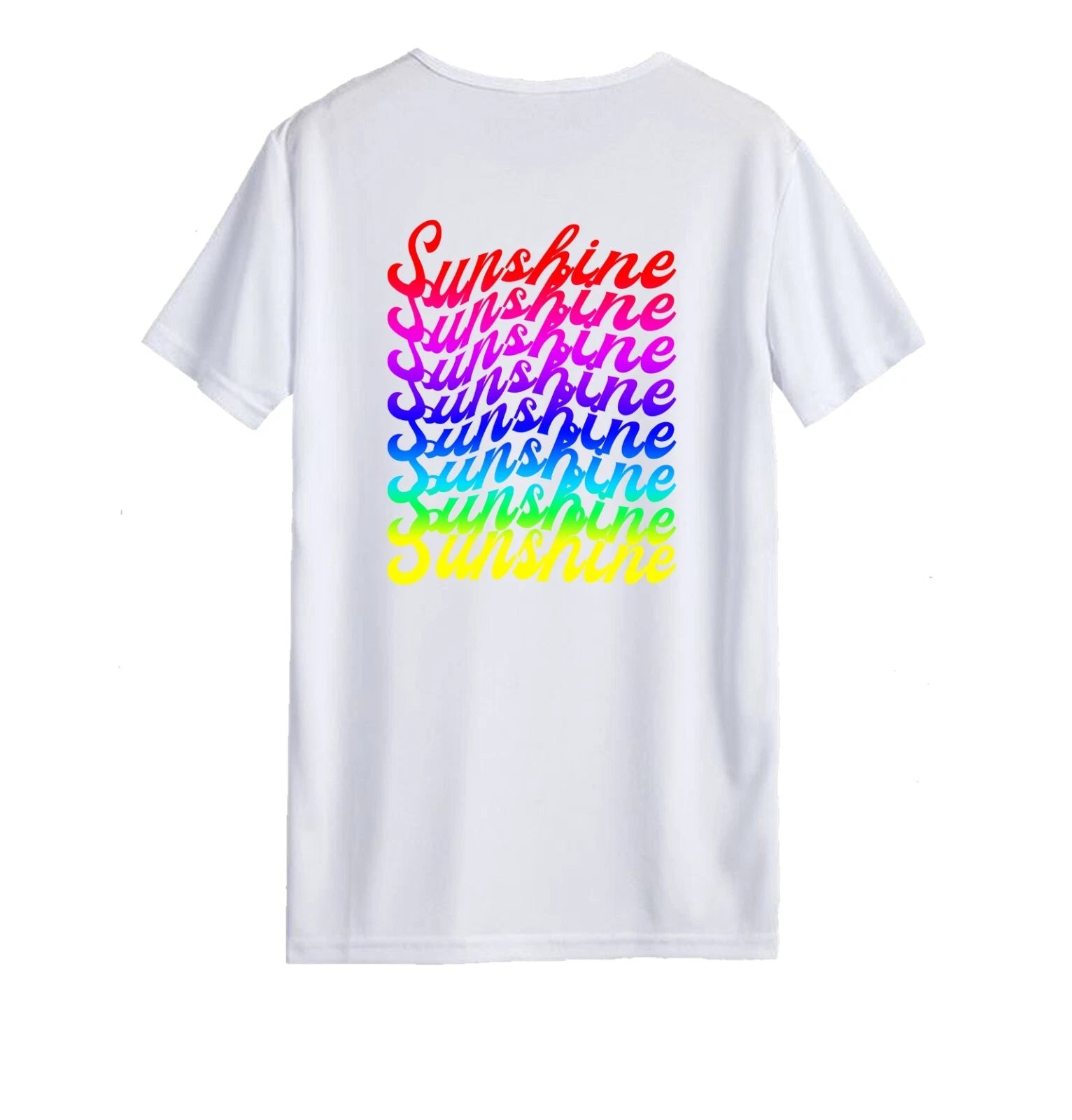Unisex T-shirt - Sunshine - Summer Typography Original Couple Student Beloved