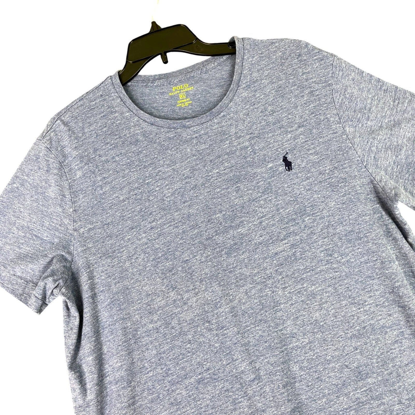 Polo Ralph Lauren Crew Neck T-Shirt Mens XL Custom Fit Navy Pony Casual Wear