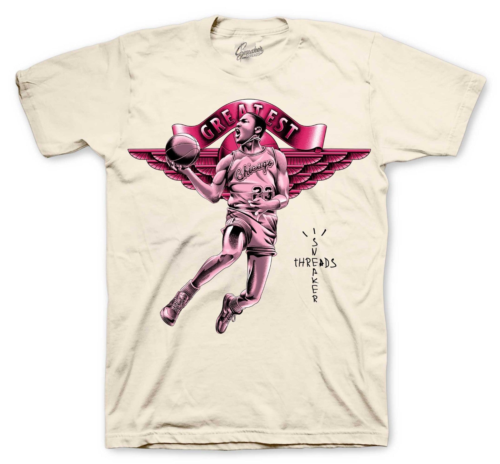 Shirts To Match Jordan 1 Shy Pink Tropical Pink - Greatest Sneaker Tee