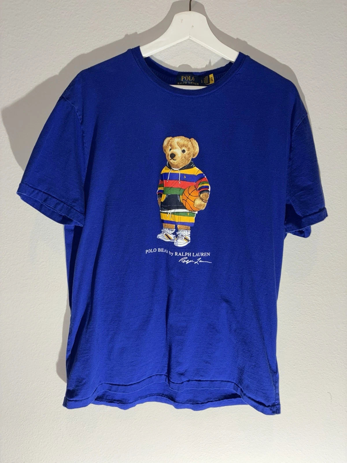 Modern Blue Polo Ralph Lauren Bear Logo Themed Shirt