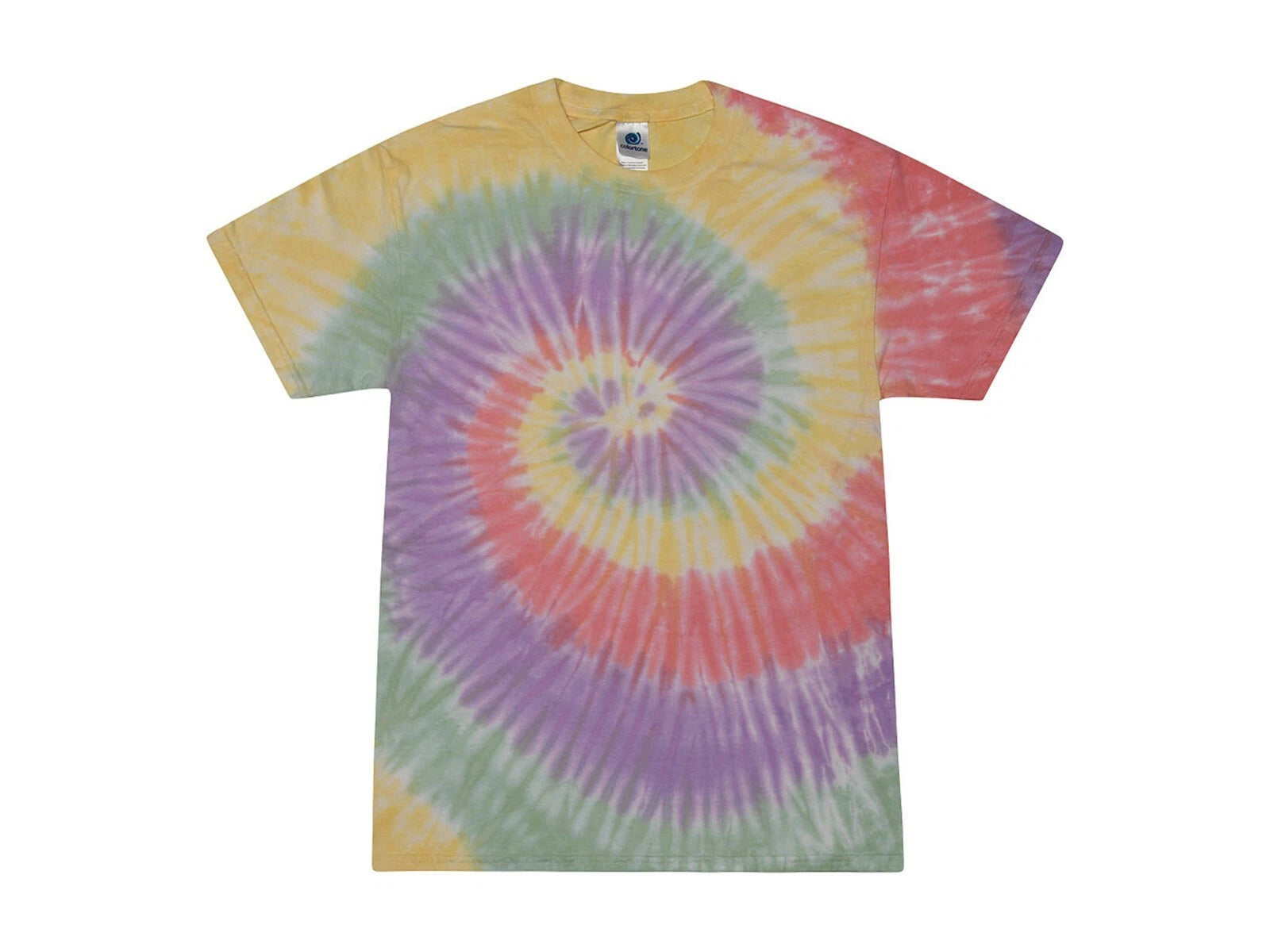 Zen Rainbow Tie Dye T-Shirts Kids & Adult S - 5XL 100% Cotton Colortone