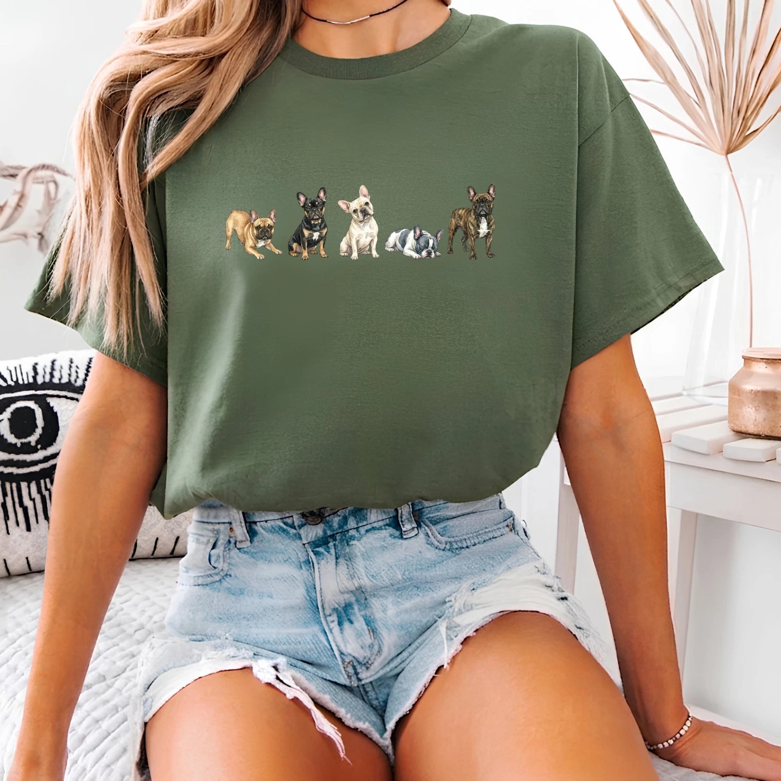 Cute Frenchie French Bulldog Tshirt Dog Mom Lover Gift