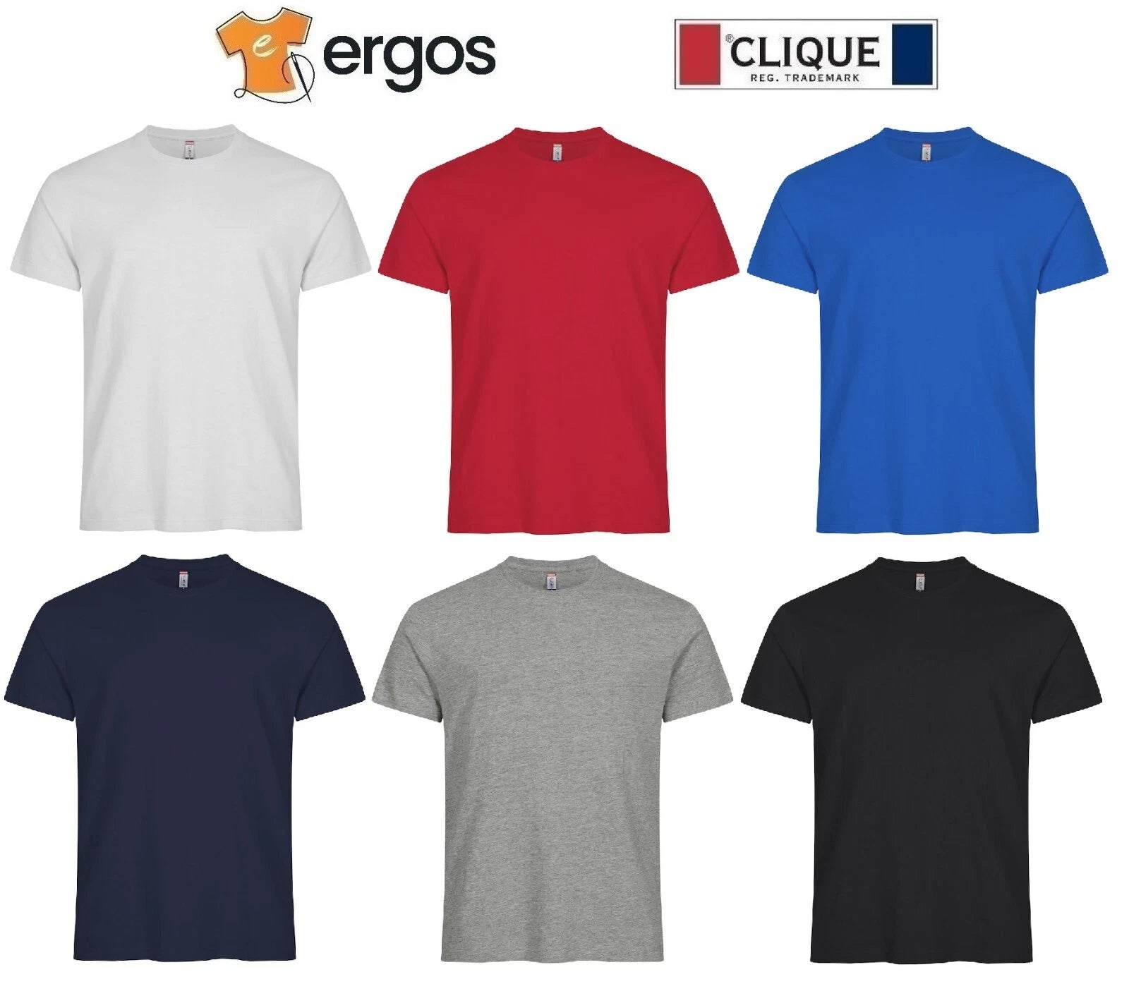 CLIQUE PREMIUM LONG-T Extra Long T-Shirt Unisex 100% Cotton Crew Neck Comfortable