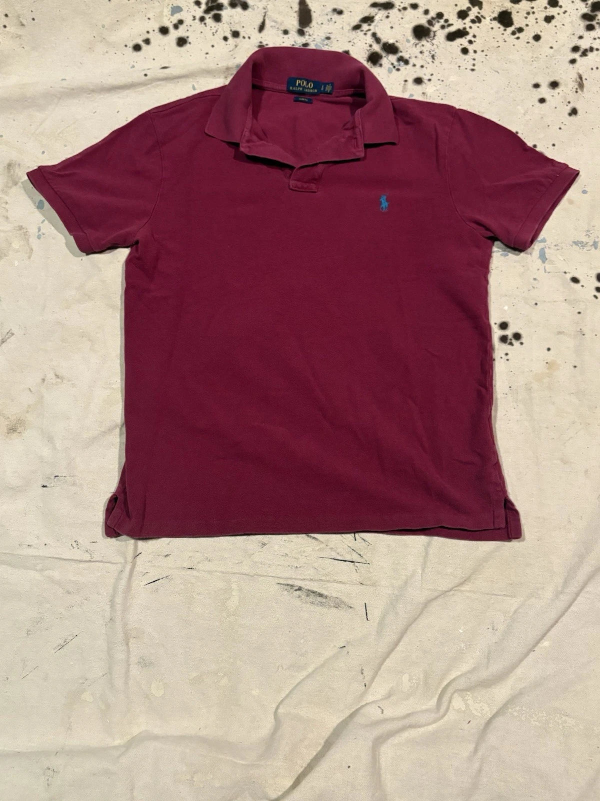 Polo Ralph Lauren Red T-Shirt Slim Fit Size L, Large