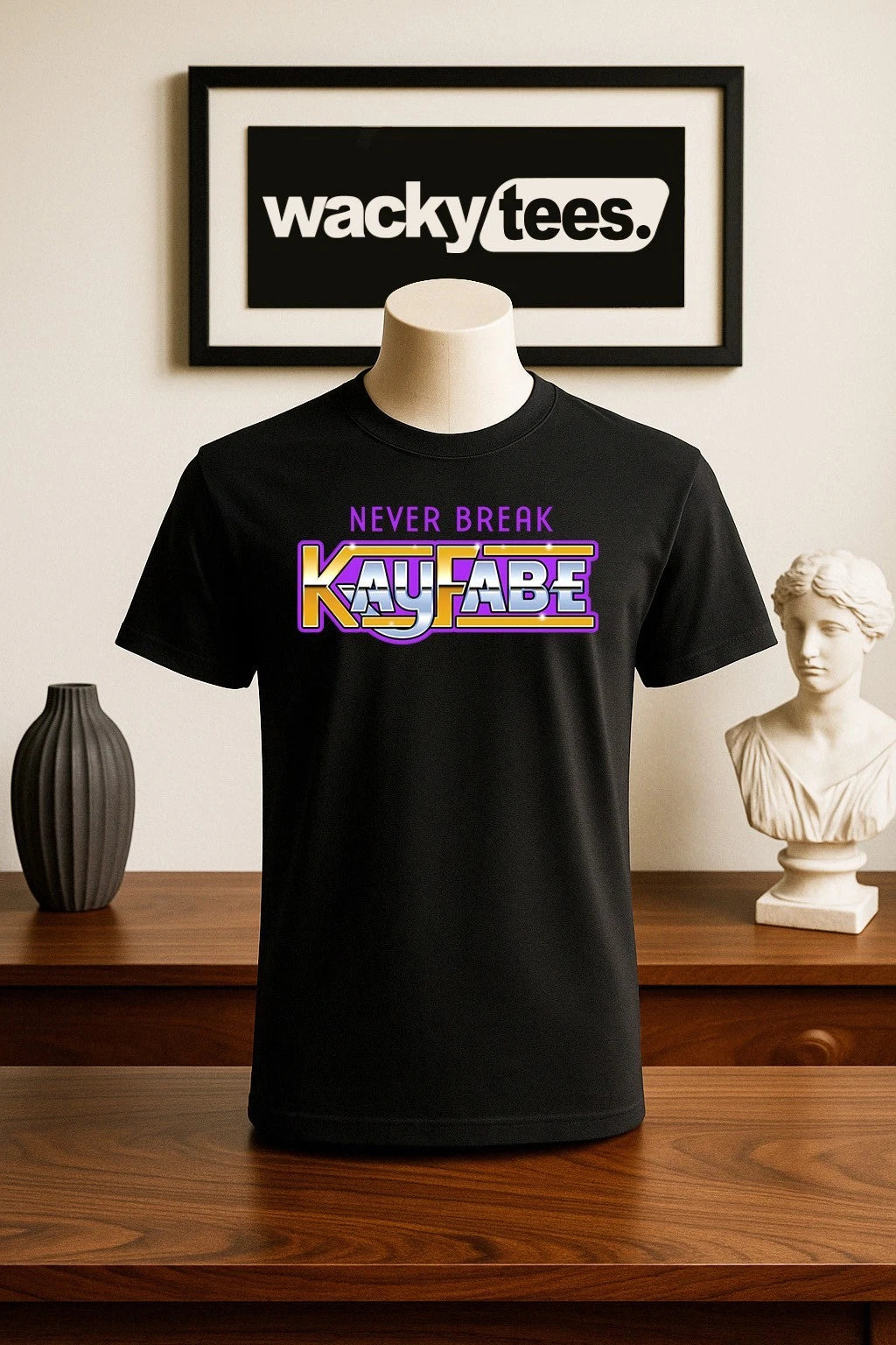 Never Break Kayfabe Wrestler Lingo Wrestling Graphic Tee Shirt