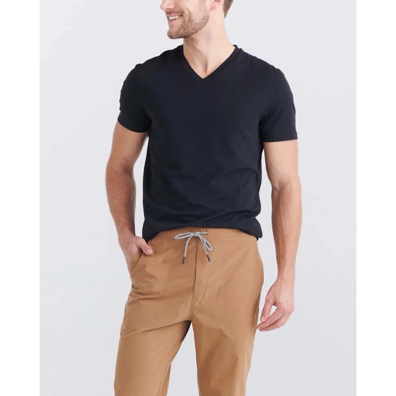 New Saxx Droptemp Cooling Cotton V-Neck Undershirt Sz S $35 MSRP