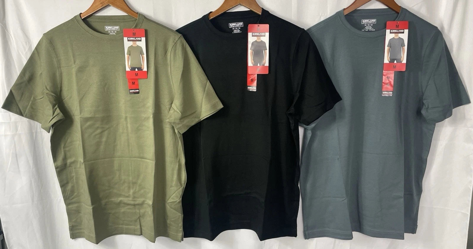 Kirkland Signature Men's 100% Pima Tee Pick Your Size & Color NWT