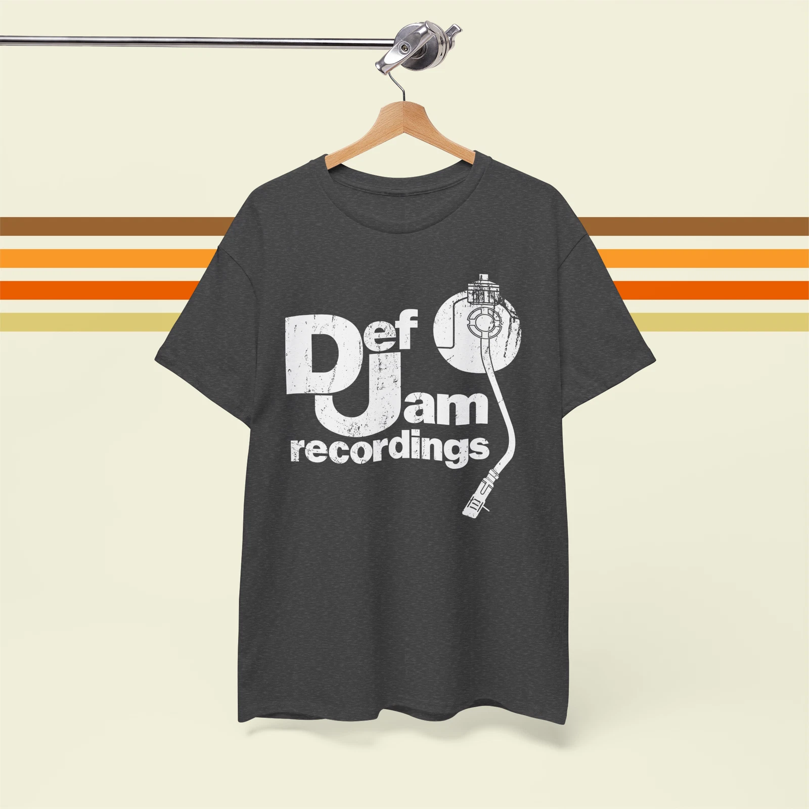Def Jam Records Vintage 80's Vinyl Record Label Premium Unisex T-Shirt