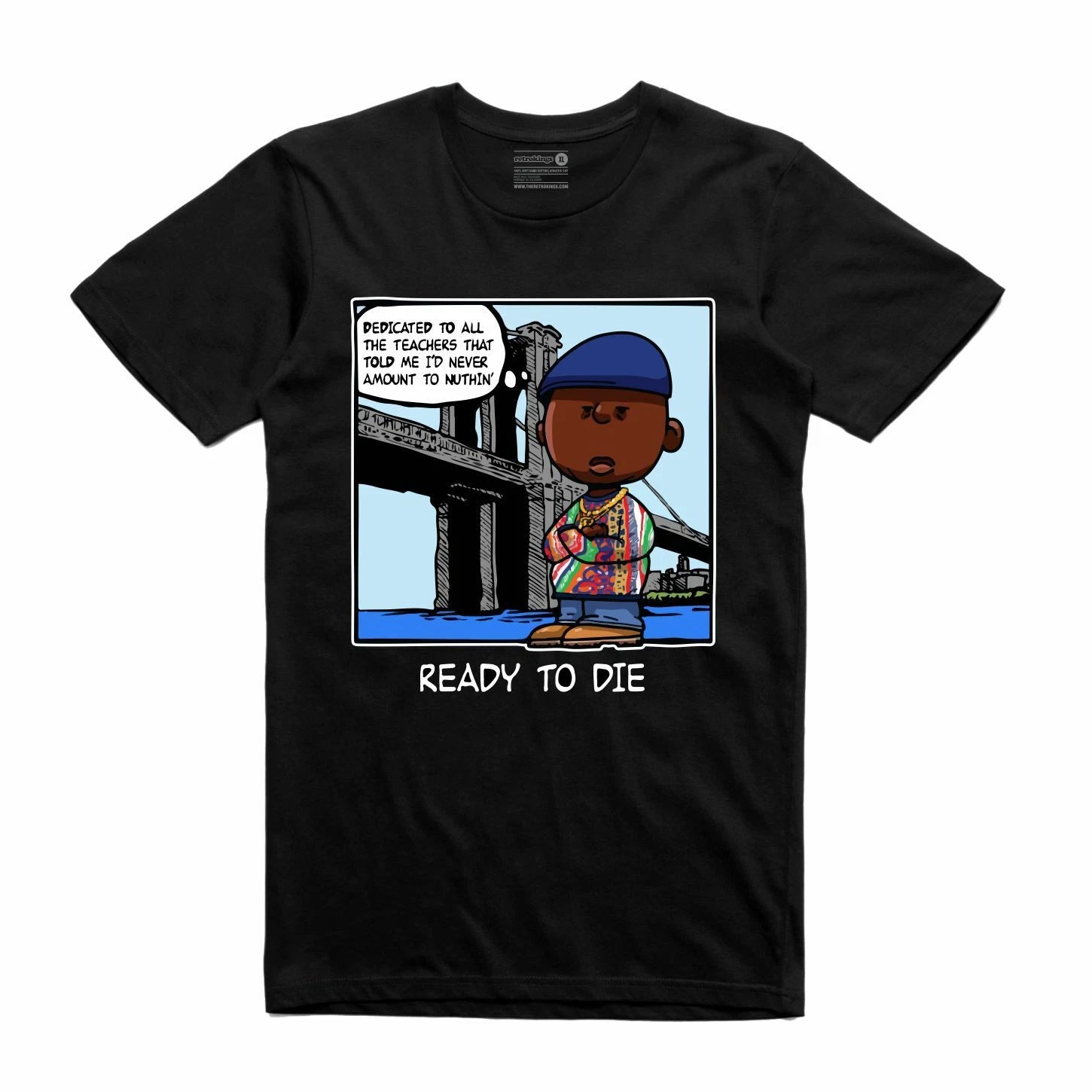NEW Streetwear on Demand NOTORIOUS PNUTS SMALLS BLACK Tee Shirt SMALL-3XLARGE