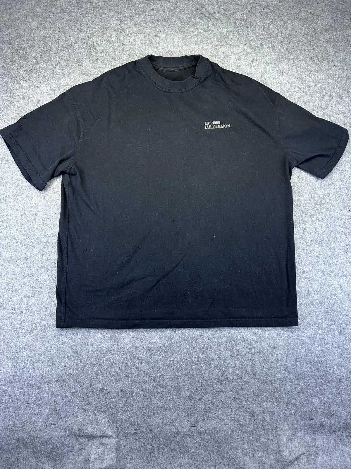 Lululemon Mens Brushed Heavyweight Cotton Crewneck T-Shirt Sz L Athleisure