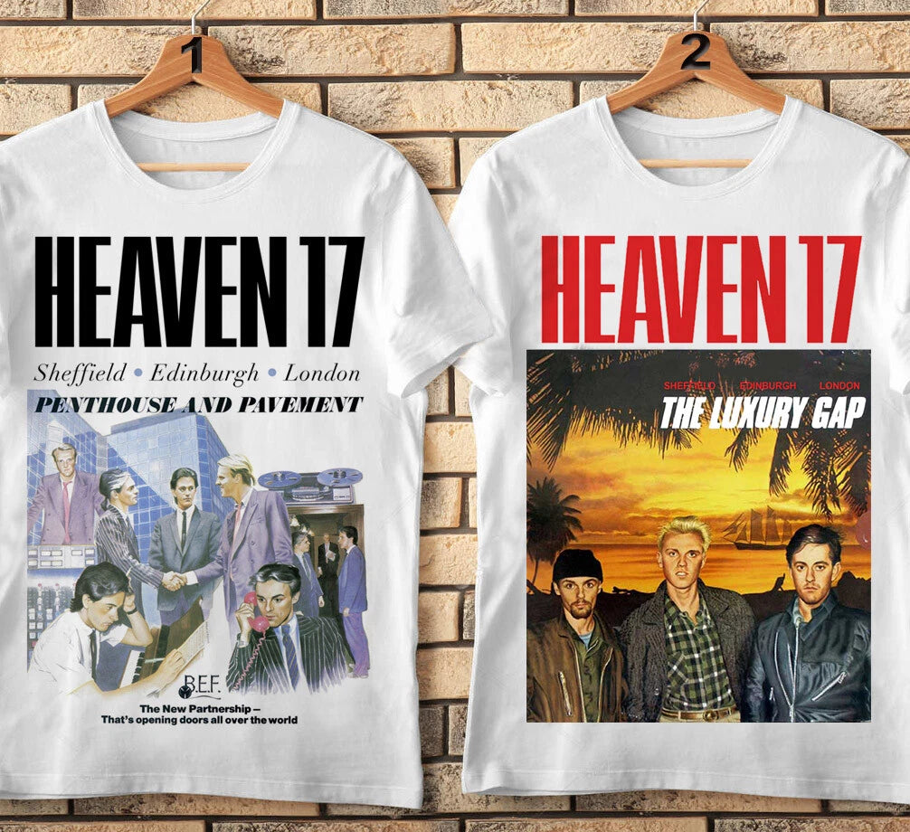 Heaven - Tshirt 17 Penthouse and Pavement, Sheffield synthpop masters. HD Print!