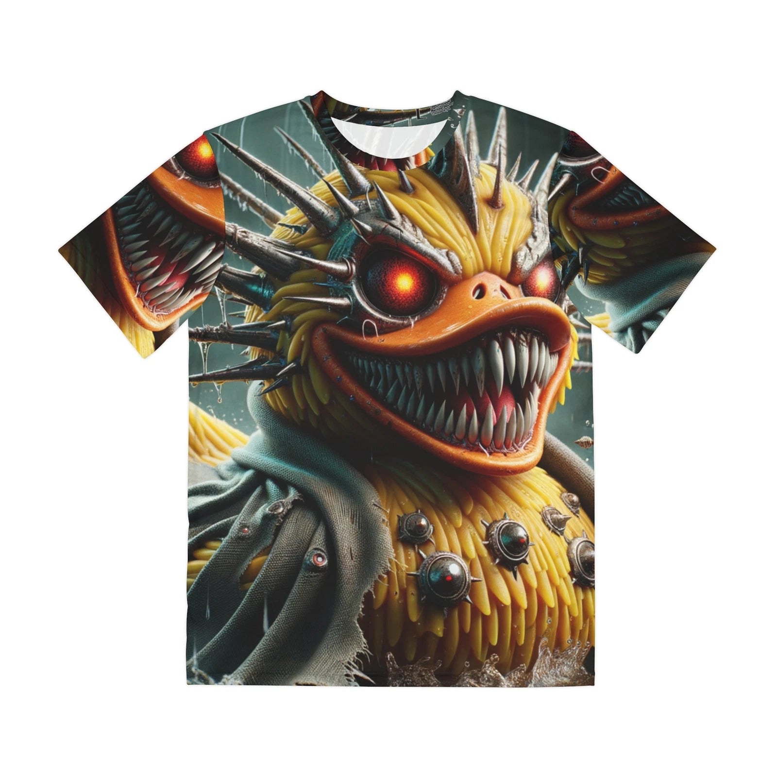 All Over Print T Shirt Villainous Rubber Duck Artwork Creative Cute Horror Metal