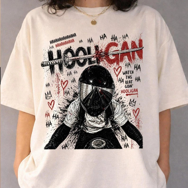 Hooligan Rider Shirt, K-pop Arirang Street Style Gang Graphic Tee, Army Fan Gift