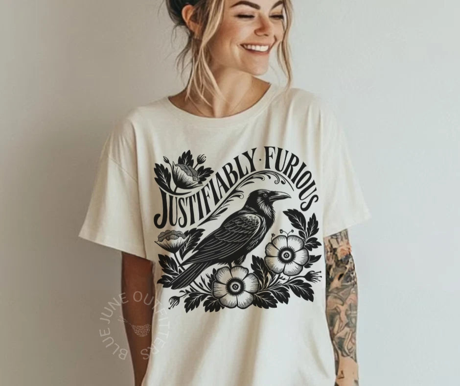 JUSTIFIABLY FURIOUS | SOCIAL JUSTICE TEE | FDT PROTEST SHIRT | RESIST FASCISM