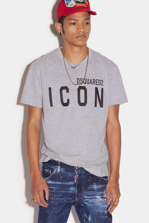 $489 Designer DSQUARED2 Men's Large D&G Logo ICON Print Tee T-shirt M