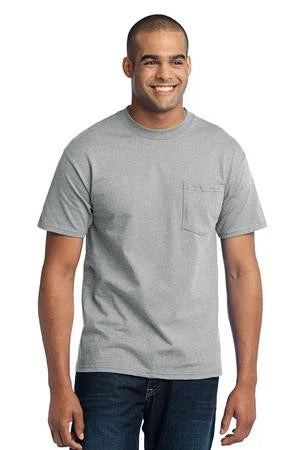 PC55PT Port & Company Tall Core Blend Pocket Tee
