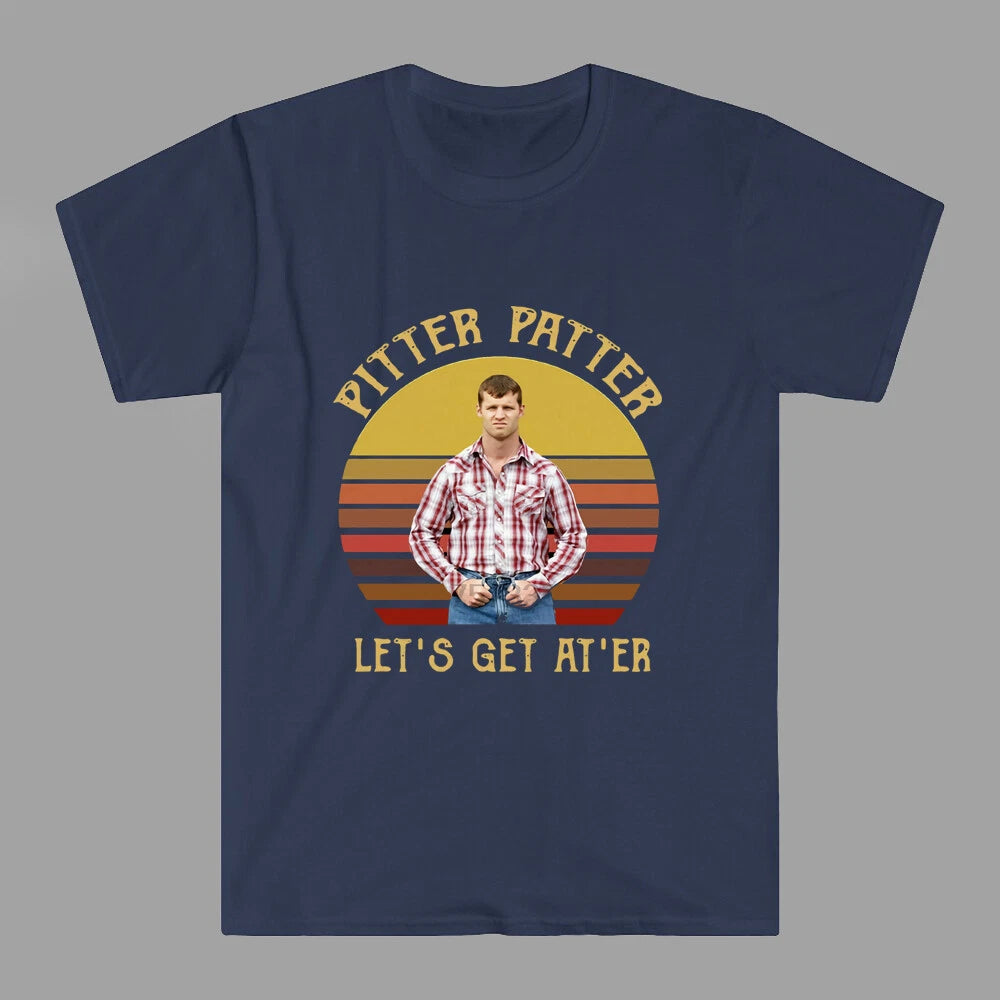 Letterkenny Pitter Patter Let's Get At'Er Men's Navy Size S to 3XL