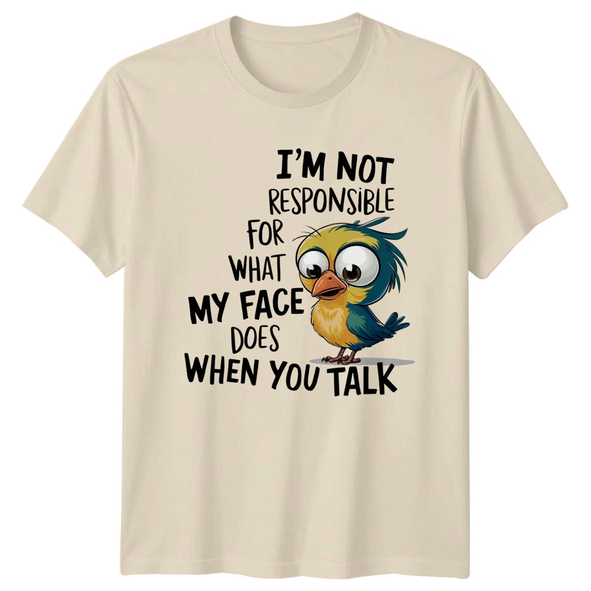 Funny Bird I'M NOT RESPONSIBLE... Graphic Animal Pun T-Shirt