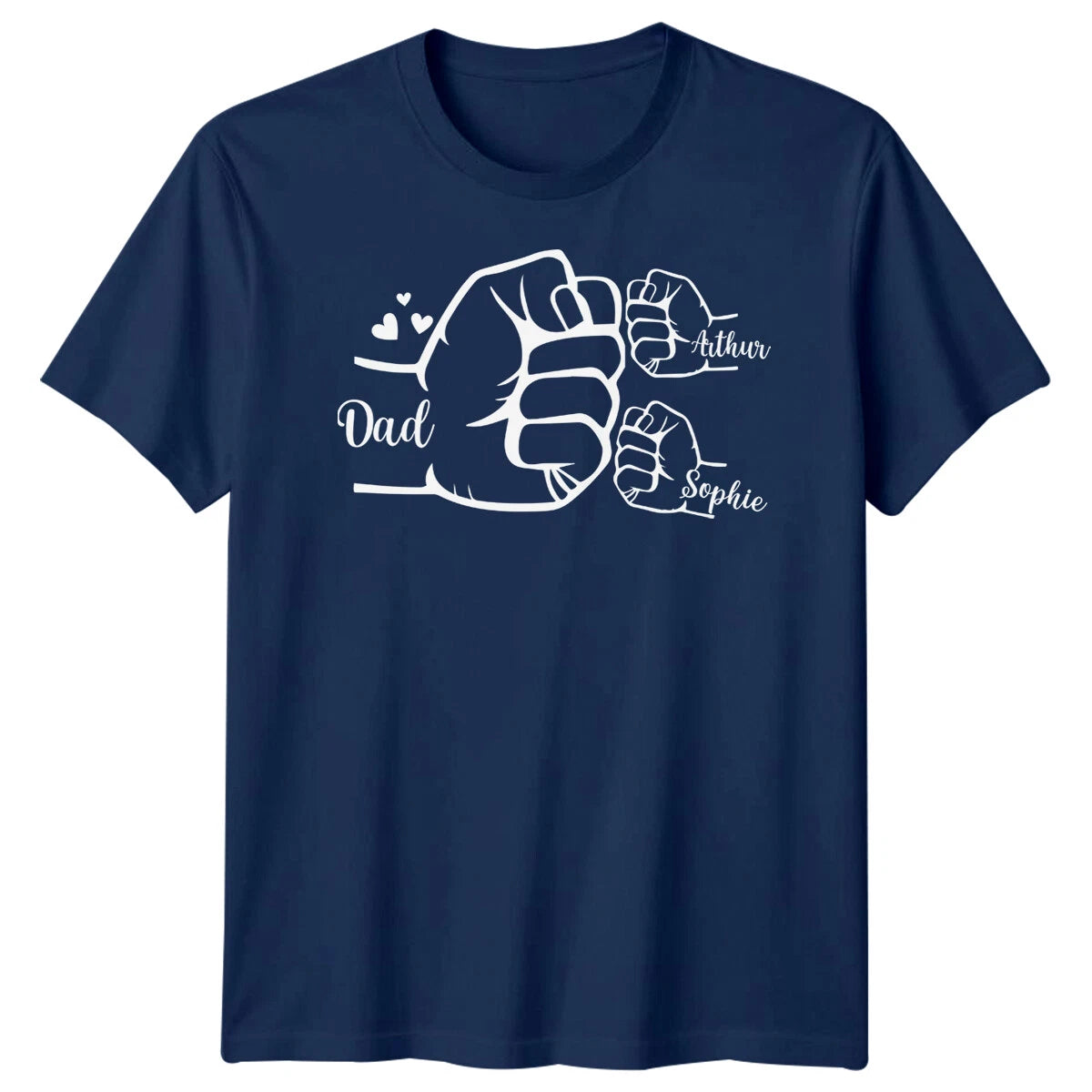 Dad Arthur Sophie Fist Bump Family Mens T-Shirt Fathers Day Gift