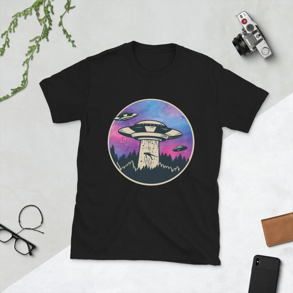 UFO Alien Abduction Short-Sleeve Unisex T-Shirt