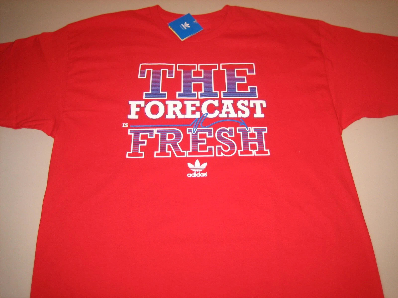 Adidas Originals “The Forecast Is Fresh” T-Shirt Red Men's XL 2XL BNWT
