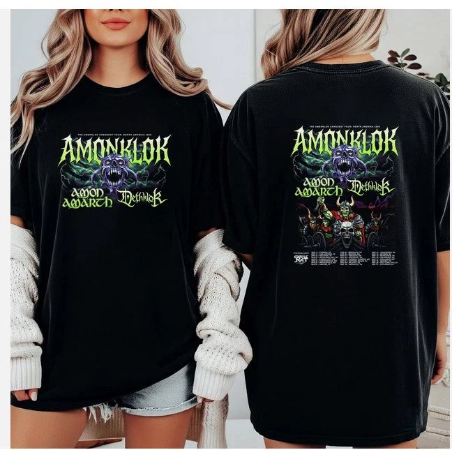 Amon Amarth And Dethklok Amonklok Conquest Tour T-Shirt