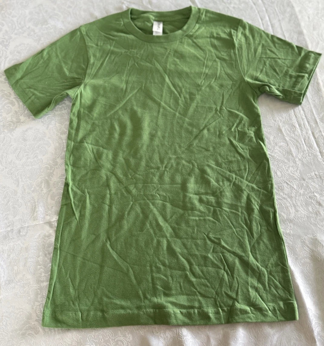 Canvas Green T-Shirt Size Large 100% Cotton