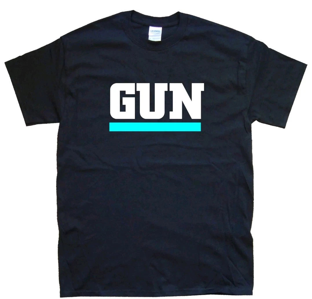 GUN new T-SHIRT All sizes S M L XL XXL colours Black, White