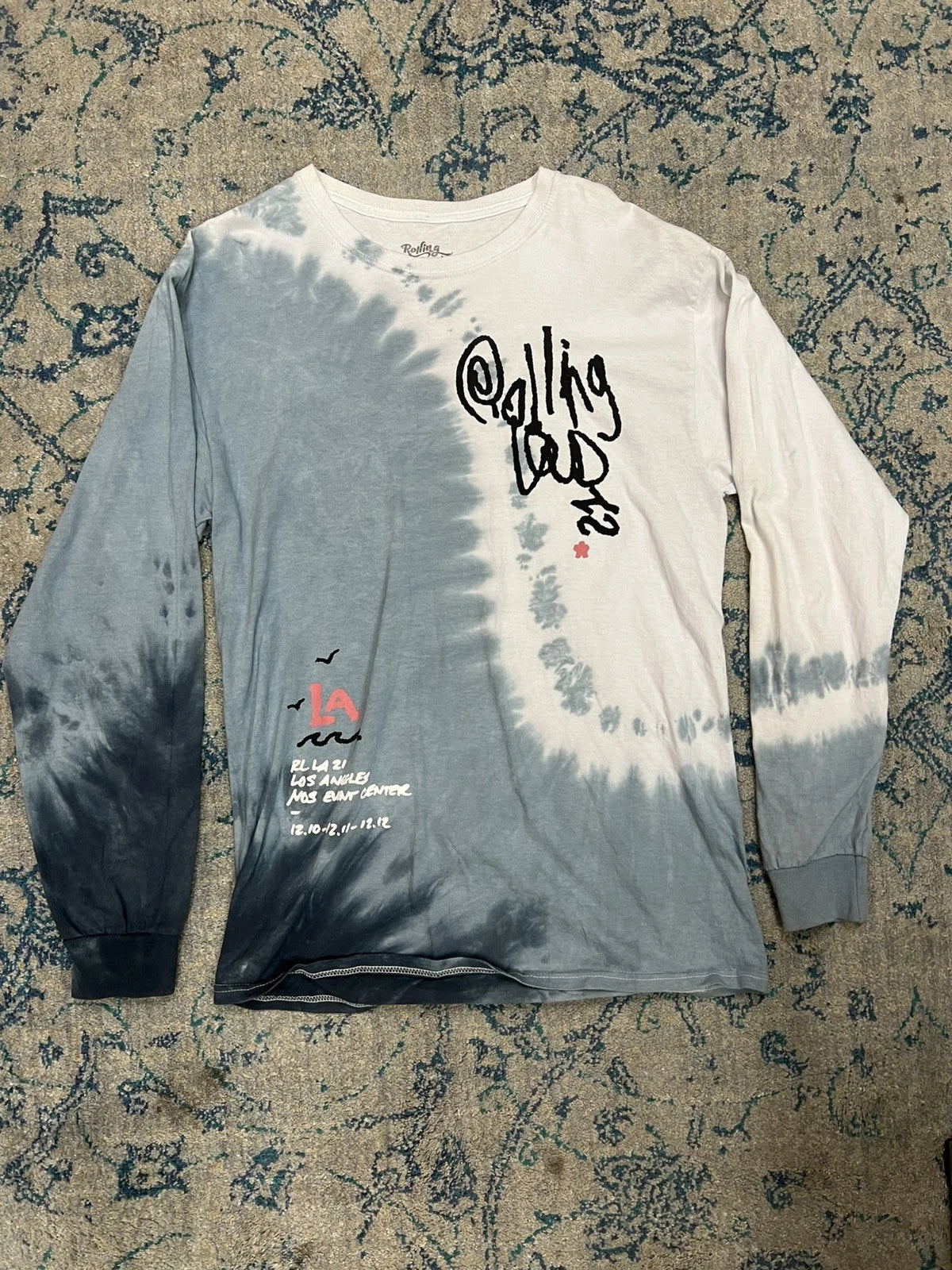 Rolling Loud  2021 Tie Dye Kid Cudi J Cole Future Long Sleeve T Shirt Medium