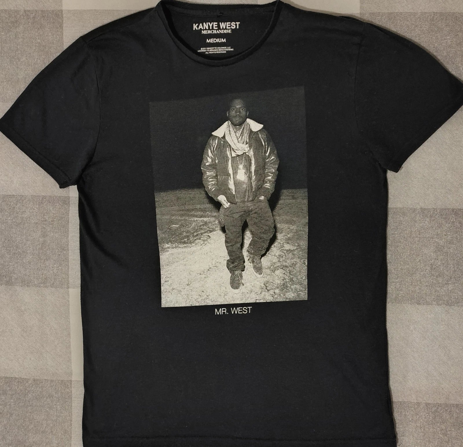 KANYE WEST~ 'Mr West' Black T-shirt (2011) Size Medium By Bravado aka YE & Yeezy