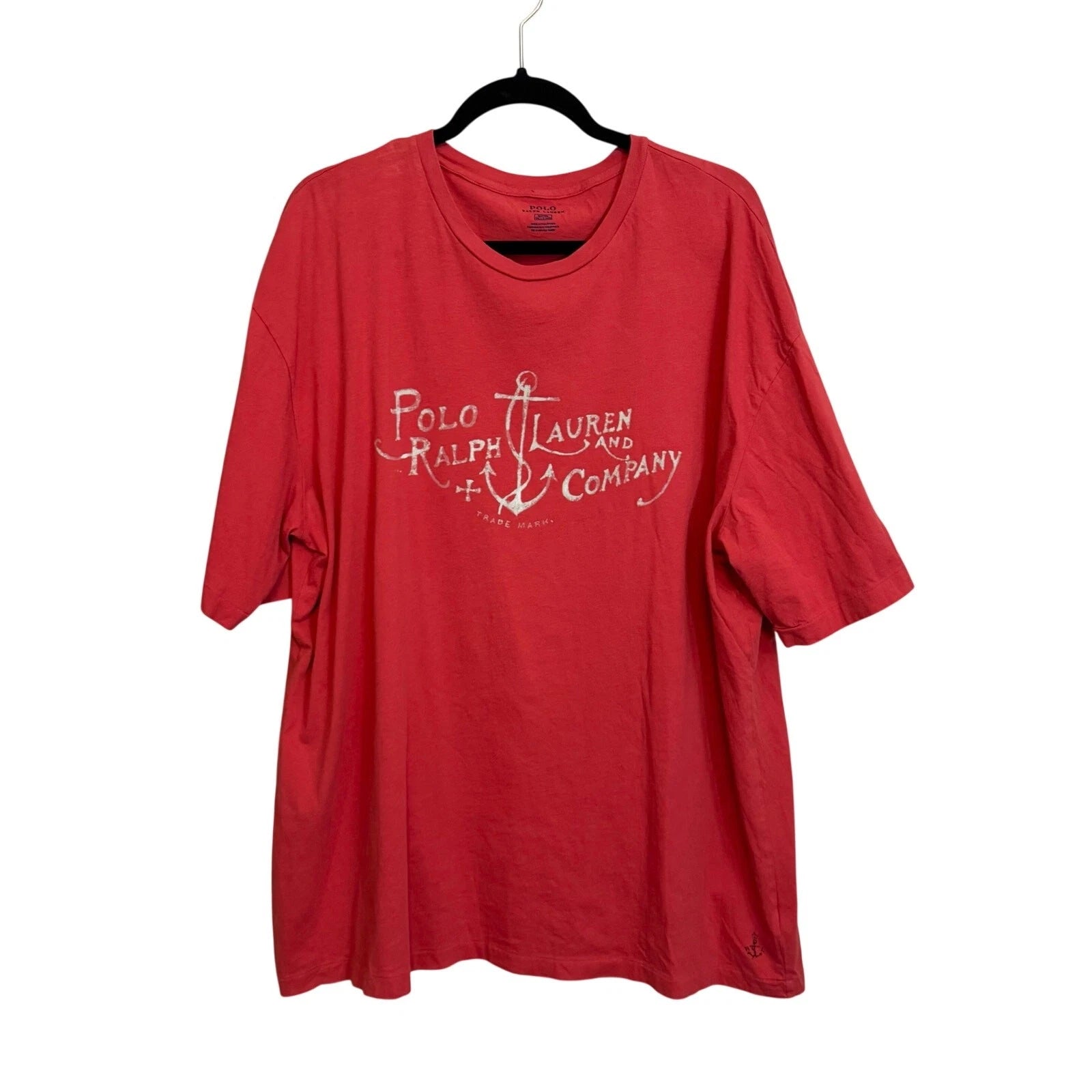 Polo Ralph Lauren Mens Tshirt XLT Red Casual Streetwear Everyday Timeless Comfy