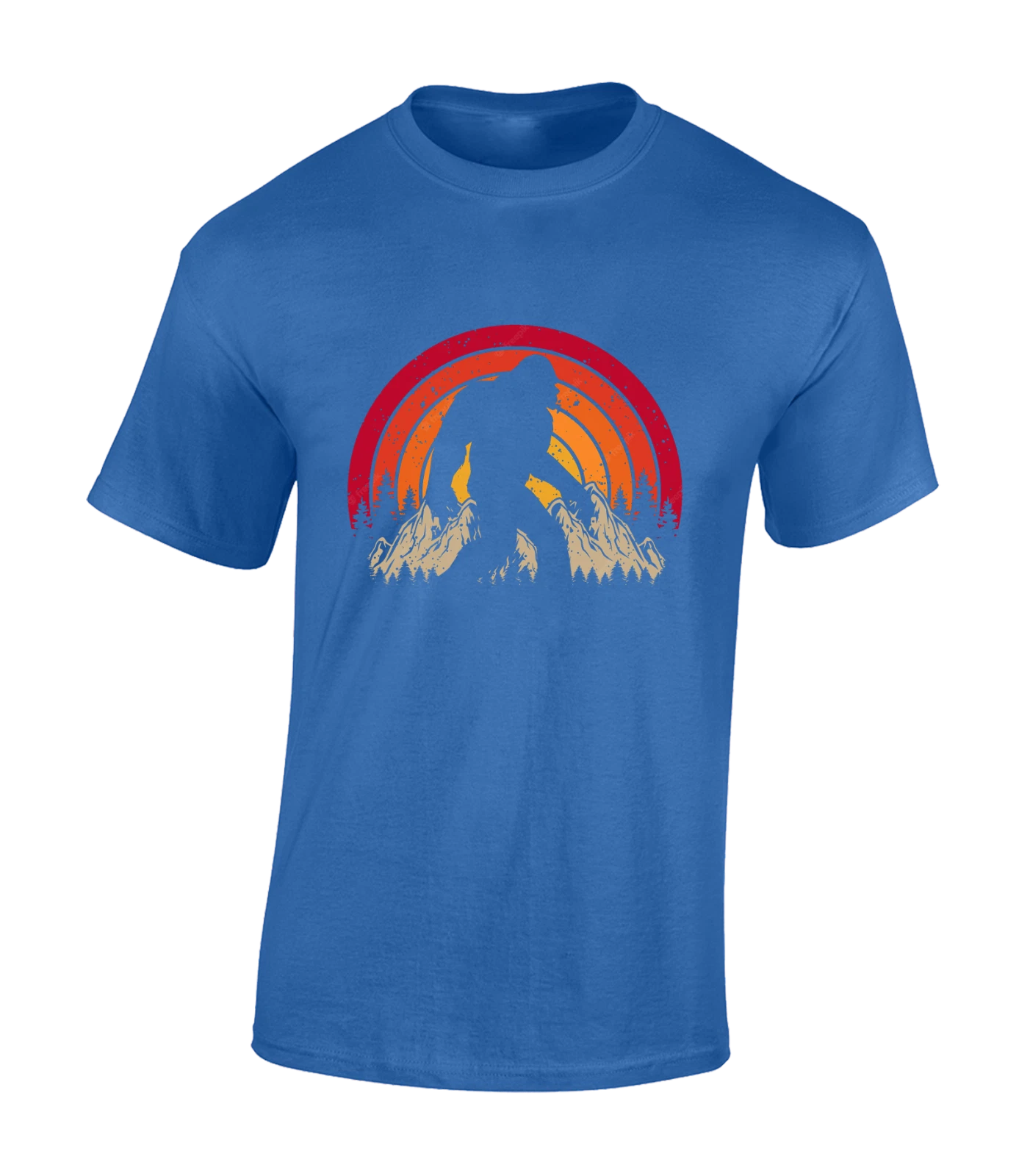BIG FOOT SILHOUETTE MENS T SHIRT YETI SASQUATCH FUNNY COOL USA DESIGN TOP
