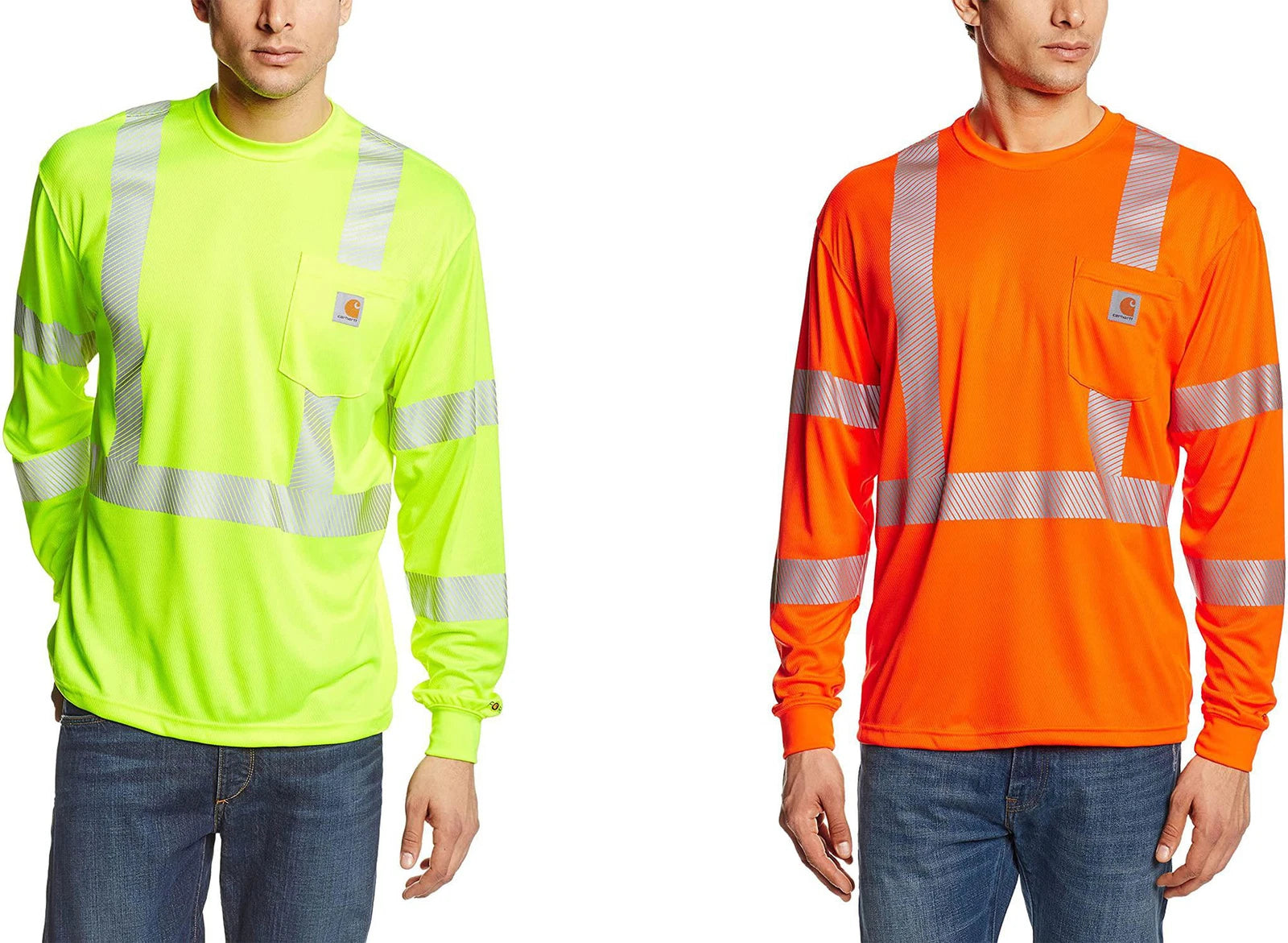 Carhartt Men's High Visibility Force Long Sleeve Class 3 T-Shirt