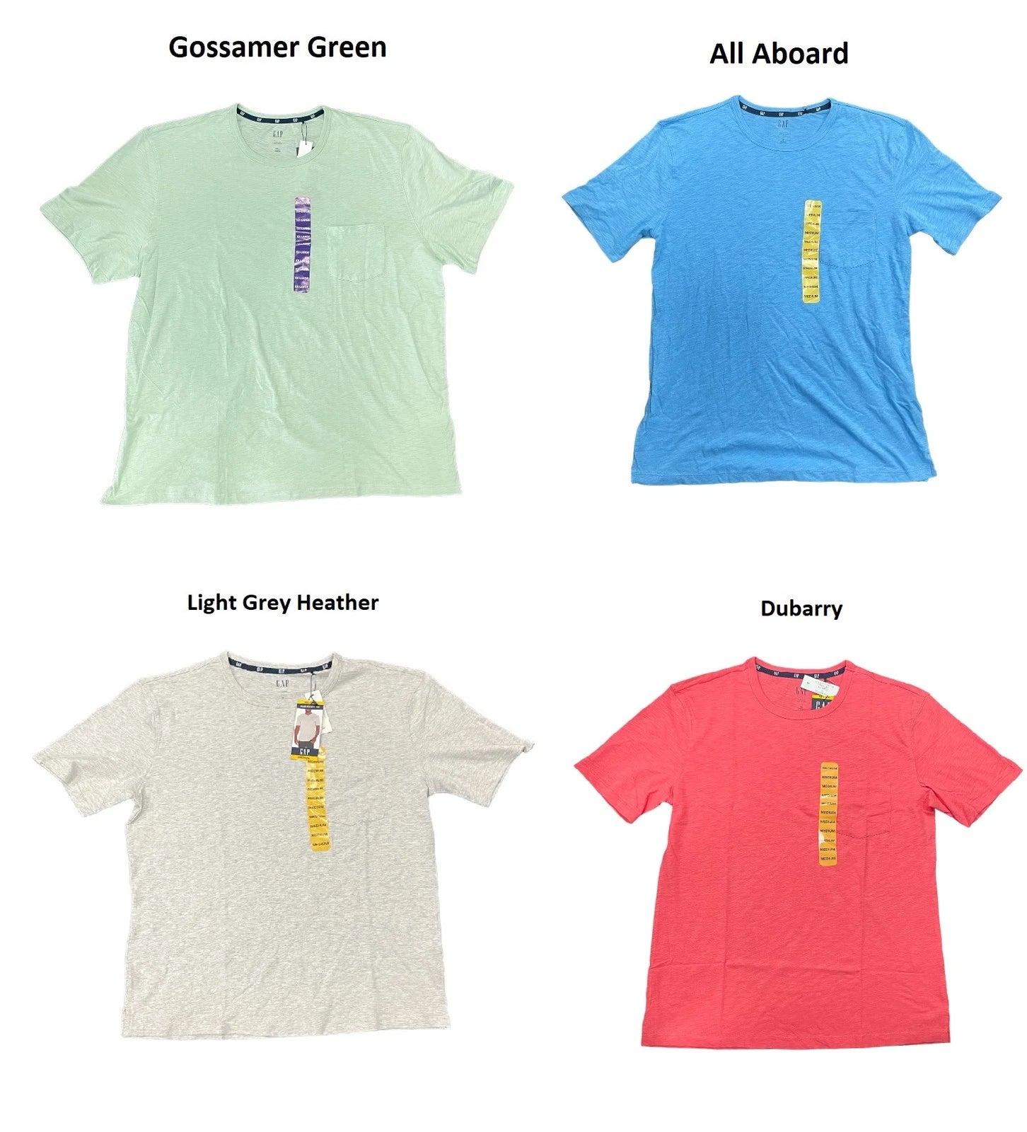 GAP Men's Cotton Short Sleeve Pocket Relaxed Crewneck Slub Tee