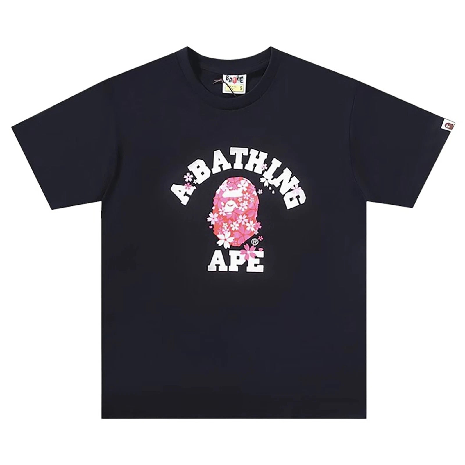 BAPE Sakura College T-Shirt Black | A Bathing Ape