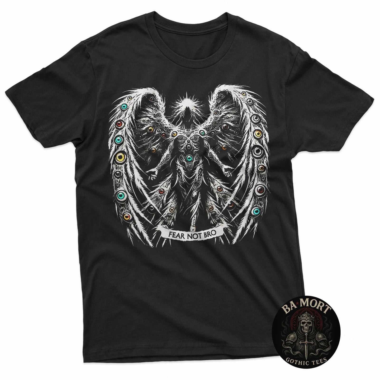 Fear Not Bro Seraphim Angel Biblical Christian Humor T-Shirt
