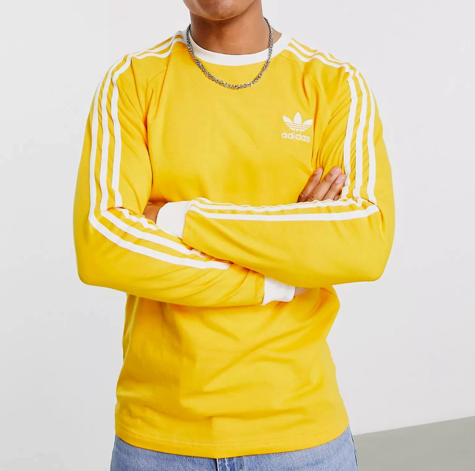 NEW MENS ADIDAS ORIGINALS CALIFORNIA TREFOIL LONG SLEEVE SHIRT~ LARGE ~  HK7287