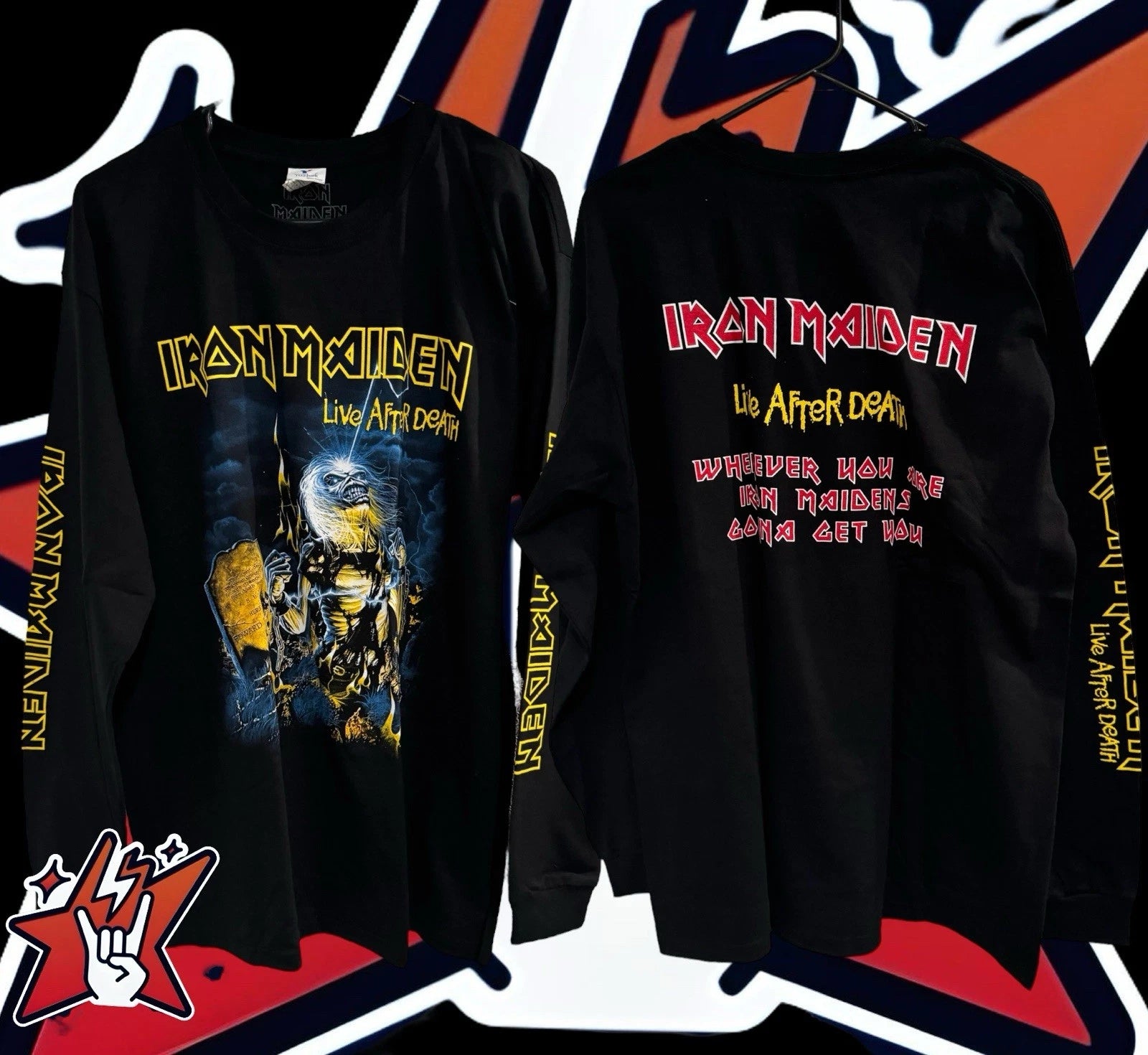 Iron Maiden T-Shirt New Short & Long Sleeve Megadeth Metallica Judas Priest