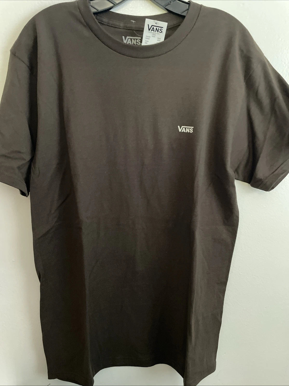 New VANS Mens Street Style Logo Art Tee Skater Casual T Shirt Size M Brown