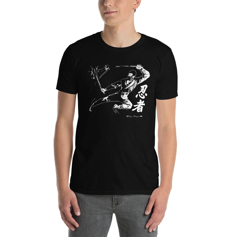 NINJA - VINTAGE 80'S TSHIRT MARTIAL ARTS SHO JAPAN C@@L!!