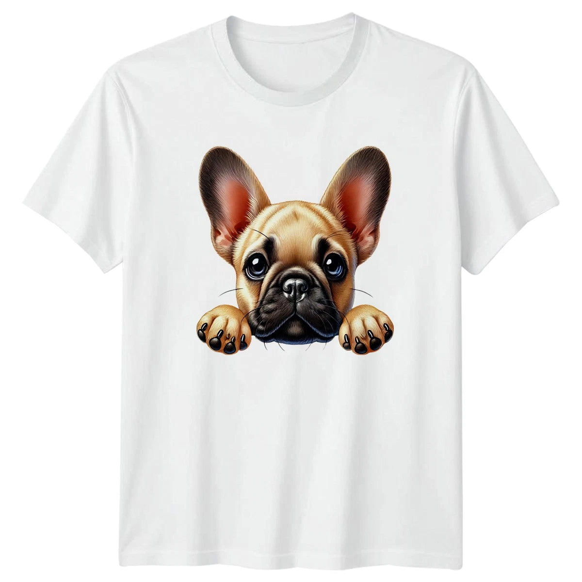 Cute French Bulldog Puppy Peeking T-Shirt French Bulldog Dog Pet Birthday
