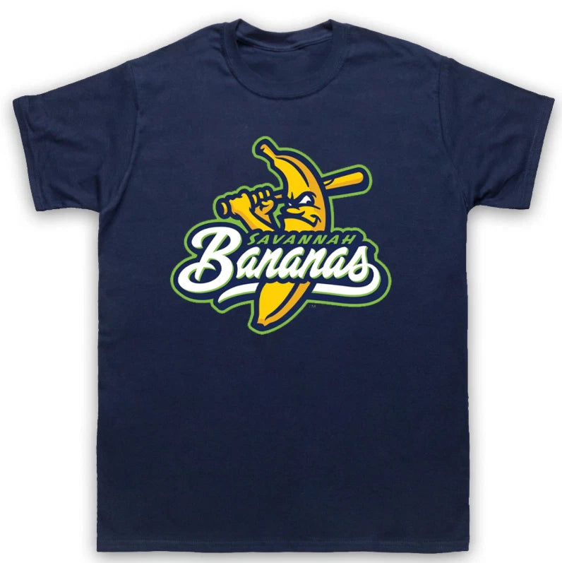 NEW Savannah Bananas Logo Navy T Shirt All Size