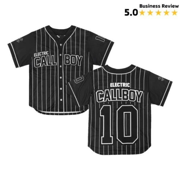 Electric Callboy Baseball Jersey Black Special For Fan Gifts Unisex VA662