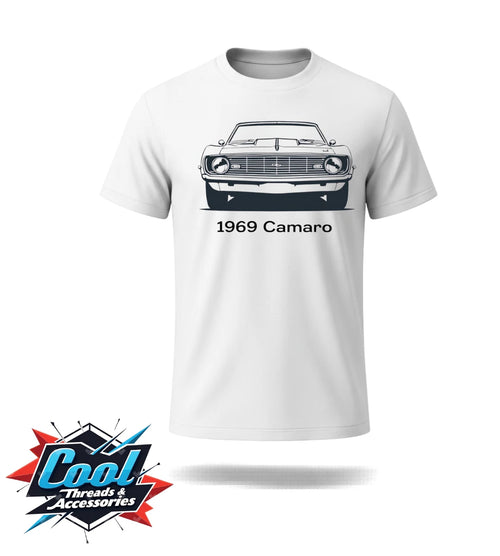 1969 Camaro Graphic T Shirt American Muscle Car Enthusiast Classic Fan Gift