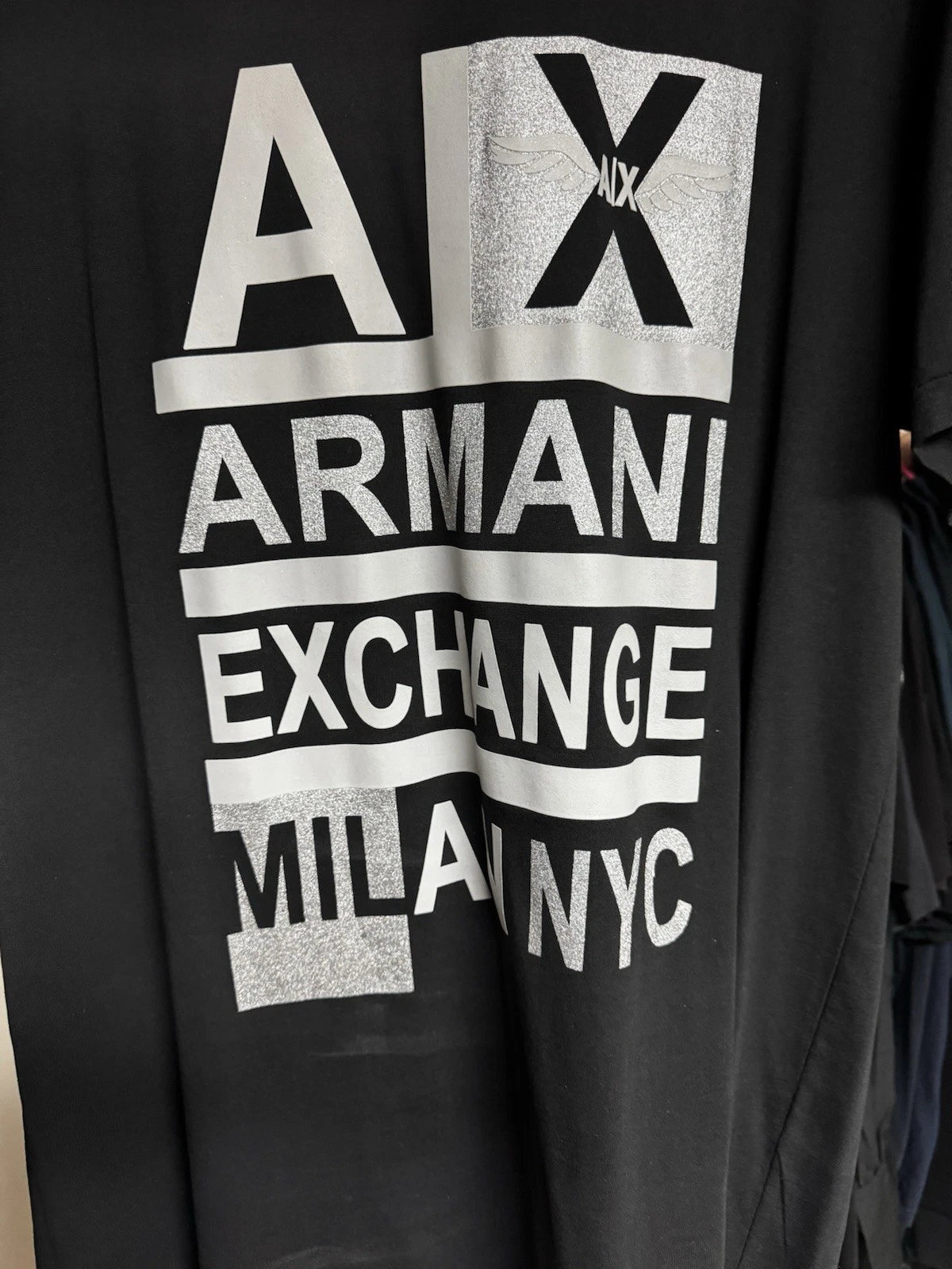 4 Armani Exchange Women and Men's T-Shirt Short Sleeve Crew Neck